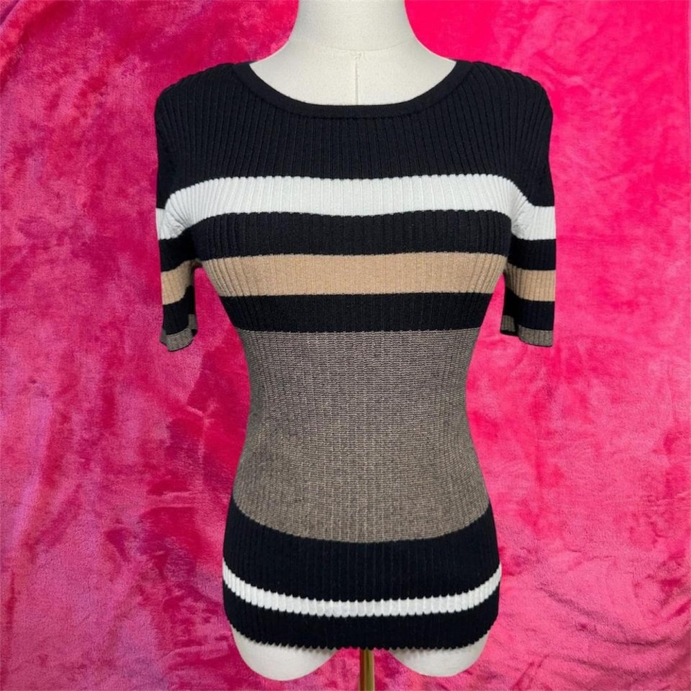 Kathy Ireland Striped Top